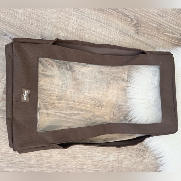 🦉💛Thirty-One Utility Owl Print Tote With Clear Cover - Picture 3 of 13